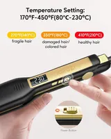 KIPOZI Glätteisen Professionelle 45mm Breite Nano Titanplatten Haarglätter LCD – Bild 2