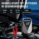 99800mAh Auto KFZ Starthilfe Jump Starter 12V Ladegerät Booster Power Bank PKW – Bild 2