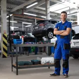 Werkbank Arbeitstisch Werkzeugbank 2 Ebenen Werkstatttisch Werktisch schwarz – Bild 5