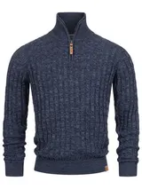 Indicode Herren Strickpullover INHector-Pullover Pulli Stehkragen Reißverschluss – Bild 1