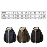 Herren Winterjacke Warm mit Kapuze Weich Komfortabel Dicker Mantel Casual NEU – Bild 2