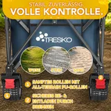 TRESKO® Bollerwagen Faltbar 215L Handwagen Klappbar Kinder Transportwagen Strand – Bild 8