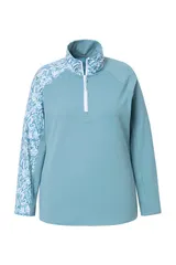 Ulla Popken Damen große Größen Funktions Shirt Slim Zipper Stehkragen – Bild 8