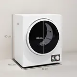 Mini Wäschetrockner 4 kg mit 4 Programme bis zu 65℃ 850W Refurbished – Bild 4