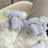 Süße Plüschhülle Blau Elefant für AirPods Pro 3 1 2 4 Kabellose Kopfhörer – Bild 3