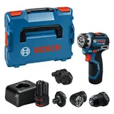 Bosch Akku-Bohrschrauber GSR 12V-32 FC, 2x 2.0Ah und Lader + 4x Aufsätze – Bild 1