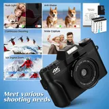 4K 75MP 16X Digitalkamera Autofokus Digitalzoom Kamera 180 Klappdisplay Geschenk – Bild 6