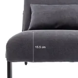 Loungesessel Sessel mit Kissen Stoffsofa Einzelsofa Wohnzimmersofa Gepolstert – Bild 7