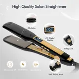 KIPOZI Glätteisen Professionelle 45mm Breite Nano Titanplatten Haarglätter LCD – Bild 11