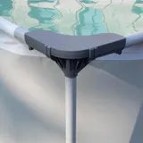 Frame Pool 300 x 207 x 65 Set Gartenpool Aufstellpool Schwimmbad grau mit Pumpe – Bild 5