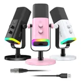 FIFINE Streaming Mikrofon für Podcast Studio USB Dynamisch Microphone Gaming PC – Bild 8
