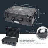 HMF Outdoor-Fotokoffer wasserdicht, Waffenkoffer mit Rasterschaumstoff, ODK100 – Bild 5