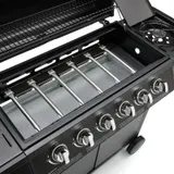 TAINO BASIC 6+1 Gasgrill BBQ GRILLWAGEN Edelstahl Brenner Seitenkocher TÜV Grill – Bild 8