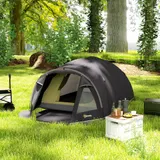 Campingzelt für 2 Personen leicht UV 50+ Tunnelzelt mit Vordach Seitentür – Bild 3