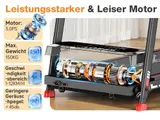 8 % Steigung Laufband, Leise & Klappbar, 1-12 km/h, mit APP Control, LED-Display – Bild 12