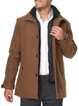 Indicode Herren Mantel Brittany -Parka Kurzmantel Herrenmantel Stehkragen Männer – Bild 2