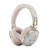 Guess Bluetooth 5.4 Wireless Headset ENC On-Ear Metal 4G Script Logo pink – Bild 1