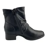 Damen Stiefeletten Boots Stiefel Leicht Gefüttert Blockabsatz Leder-Optik 37-41 – Bild 5