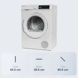 Daewoo Wärmepumpentrockner 9kg Wäschetrockner LED Trommellicht 15 Programme – Bild 9