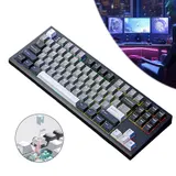 Mechanische Gaming-Tastatur PC Keyboard Kabellose Wireless Bluetooth/2,4 GHz/USB – Bild 24
