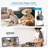 ieGeek 5 Zoll Babyphone mit Kamera 2K/3MP Wlan Automatische Verfolgung 4×Zoom – Bild 3