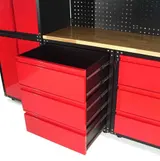 Werkstatt Schranksystem 9-teilig Werkstattwand Werkstattschrank Werktisch 57063 – Bild 9