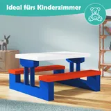 Kindersitzgruppe Sitzgarnitur Kinder Kindermöbel Garten Tisch Bank Sonnenschirm – Bild 4