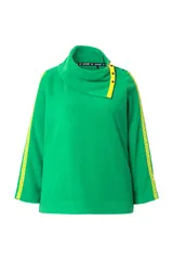 Laurasøn Damen Fleece Sweatshirt großer Kragen Langarm 835352 – Bild 9