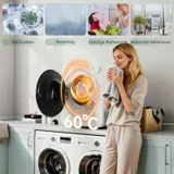 Mini Wäschetrockner 4 kg mit 5 Programme bis zu 60℃ 800W/400W Ablufttrockner – Bild 7