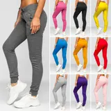 Freizeithose Sporthose Laufhose Hose Trainingshose Sport Damen BOLF Unifarben – Bild 2