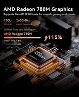 NIPOGI Mini Game PC AMD Ryzen 7 8745HS 16GB DDR5 512GB SSD WiFi 6 Windows 11 Pro – Bild 3
