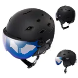 Snowboardhelm HELM SKIHELM Glasscheibe S2 Wintersport Damen Herren M - L METEOR❄ – Bild 1