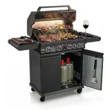 BBQ Gasgrill Savannah Grillwagen 4 Hauptbrenner 1 Seitenbrenner - Sehr Gut – Bild 1
