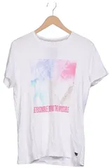BLEND T-Shirt Herren Oberteil Shirt Sportshirt Gr. L Baumwolle Weiß #8fo398i – Bild 1