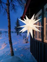 XXL 100 cm LED Weihnachtsstern Timer Innen Außen Weihnachts-Deko Stern Advent 3D – Bild 5