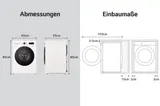 LG Waschmaschine Essence White EEK A 8 kg 1.350 U.Min. Unterbaufähig mit Steam – Bild 5