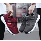 Herren Damen Sneaker Sportschuhe Turnschuhe Laufschuhe Freizeit Klettverschluss  – Bild 3