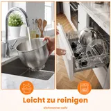 8-in-1 Profi Küchenmaschine Rührmaschine Teigmaschine Mixer Rutschfeste Füße 5L – Bild 6