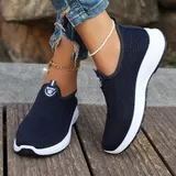 Damen Sneaker Straßen Laufschuhe Atmungsaktiv Turnschuhe Leicht Slip On Schuhe – Bild 8