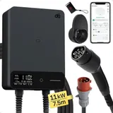 dé Typ 2 Wallbox 11kW mit APP und RFID, 6-16A 3-Phasen EV-Ladegerät 400V 7.5m – Bild 13