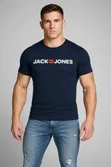 JACK & JONES Herren-T-Shirt mit Corp-Logo, 3er-Pack – Bild 2