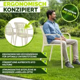 tillvex® Gartenstühle Stapelbar Gartenstuhl Wetterfest Gartenmöbel Set Balkon – Bild 8