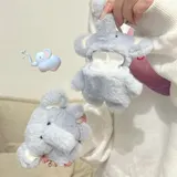 Süße Plüschhülle Blau Elefant für AirPods Pro 3 1 2 4 Kabellose Kopfhörer – Bild 1
