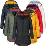 Sublevel Damen Mantel Übergangsjacke Jacke Outdoorjacke mit Kapuze – Bild 6