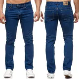 Herren  Jeans Slim Fit Regular Stretch Jeanshose Übergröße Hosen Six-Jeans – Bild 1