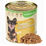 18 x 800 g Josie's Saftige Fleischmahlzeit mit Pute & Reis Lecker.Pet® MHD 10/26 – Bild 1