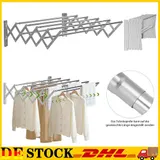 Wäscheständer Wandmontage ausziehbar Wäschetrockner mit 7 Stangen 80cm DHL – Bild 2