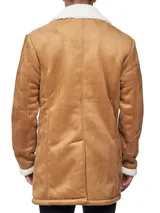 Indicode Herren Mantel Barlow-Kurzmantel Herrenjacke Parka Stehkragen Teddyfell – Bild 5