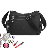 Damen Handtasche Umhängetasche Crossbag schwarz Crossbody Bag Schultertasche DE – Bild 4