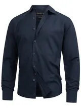 Indicode Herren Langarmhemd INSville-Hemd Langarm Herrenhemd Sommerhemd Männer – Bild 1